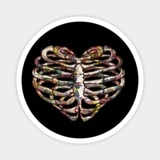 Rib Cage Floral 4 Magnet